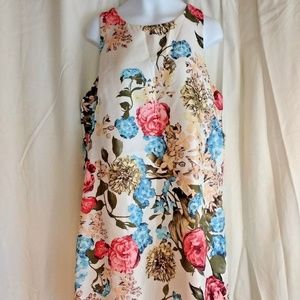 Dainty Hooligan Floral Sleeveless Shift Dress M